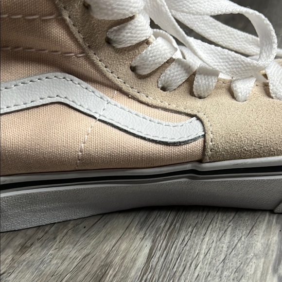 Vans Women's High-Top Sneakers - Pink and White - Picture 4 of 7